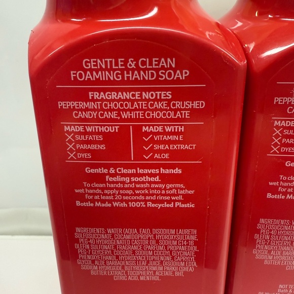 MILK BAR X BATH & BODY WORKS Peppermint Bark Truffle Hand Soap set of 2 - Picture 3 of 3
